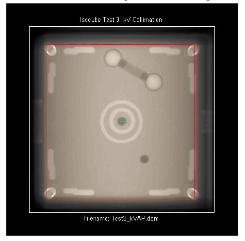 ISO Cube kV collimation image