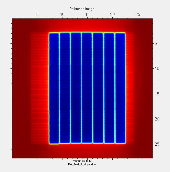 Varian RapidArc® test 2.0 EPID image