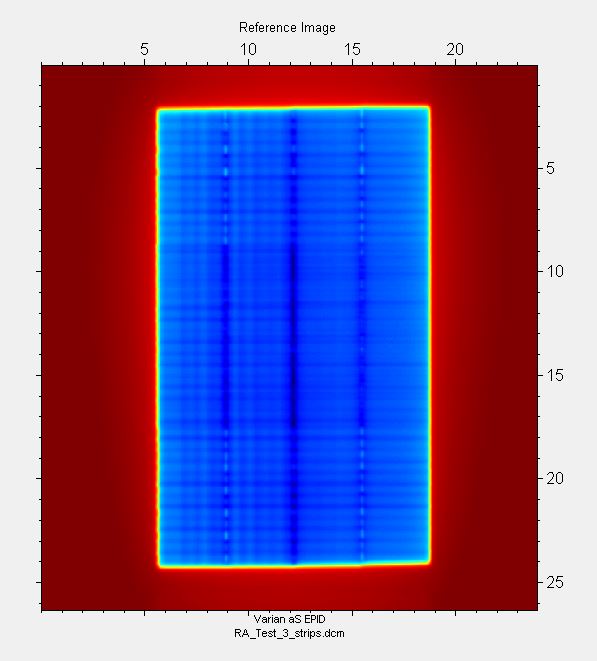 Varian RapidArc® test 3.0 EPID image